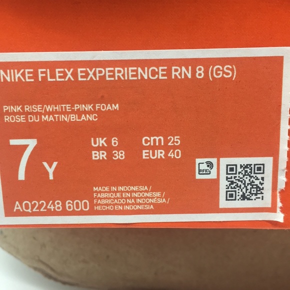 •NIKE FLEX EXPERIENCE RN 8 (GS) pink rise/whit-pin - Picture 9 of 16